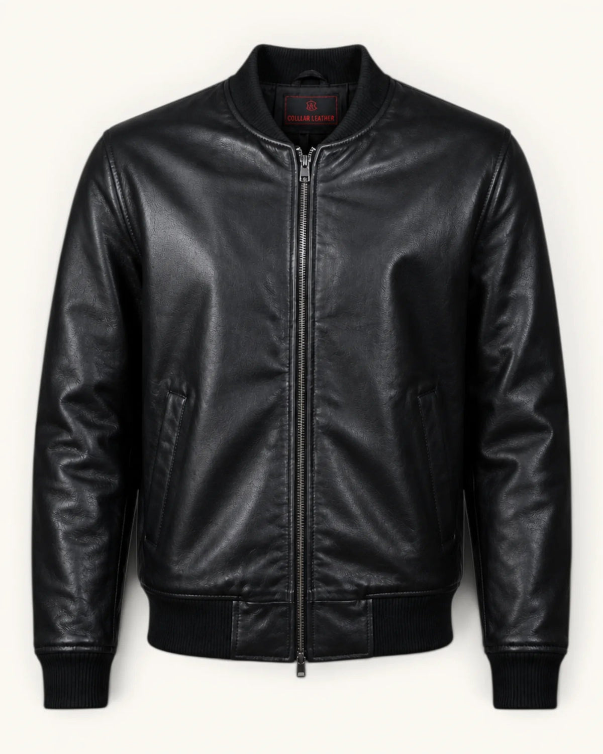 Men's Black Genuine Leather Jacket