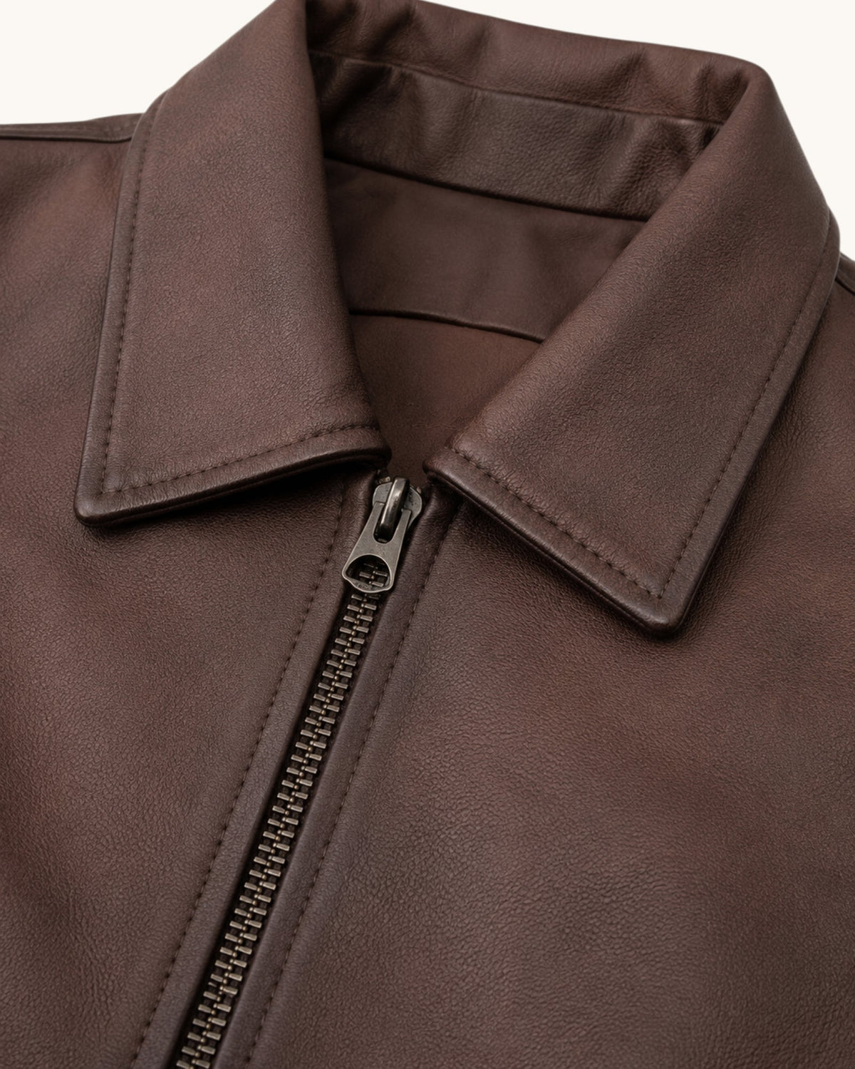 Women's Brown Genuine Leather Jacket – JW-004