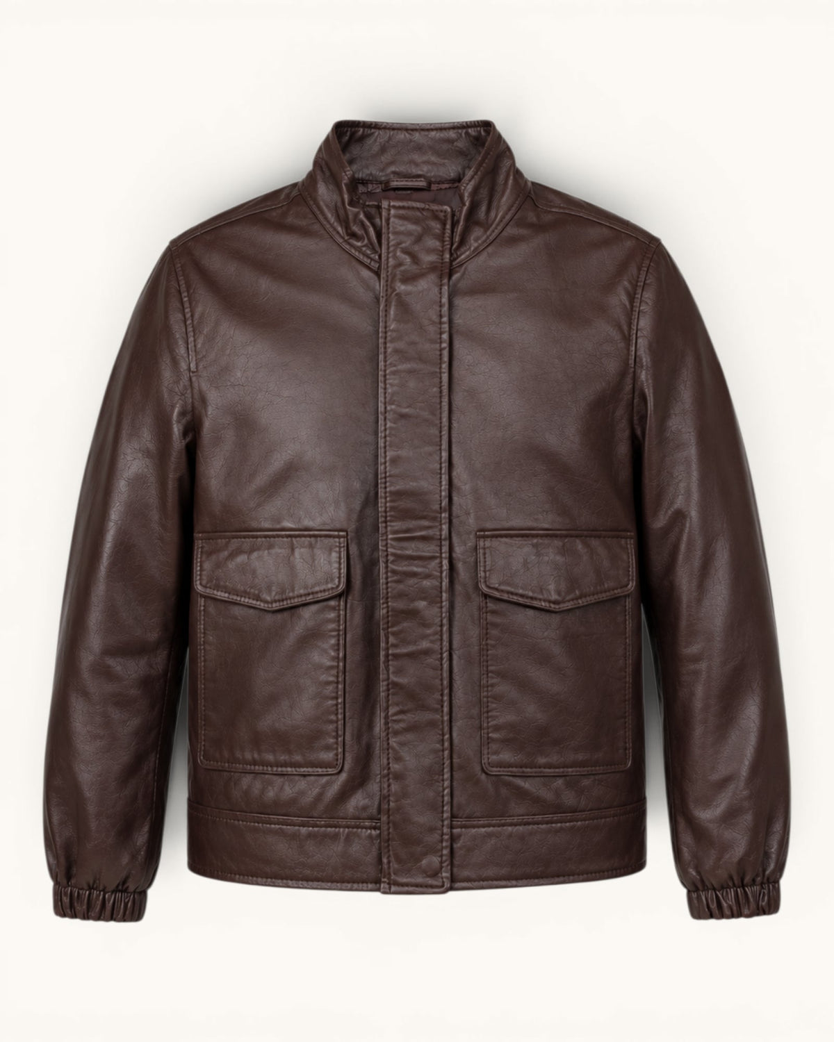 Women's Dark Brown Genuine Leather Jacket – JW-001