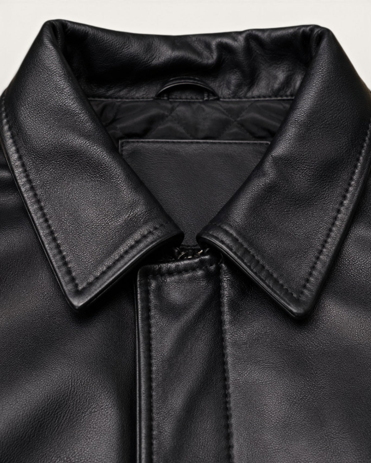 Men's Black Genuine Leather Jacket – J-0051