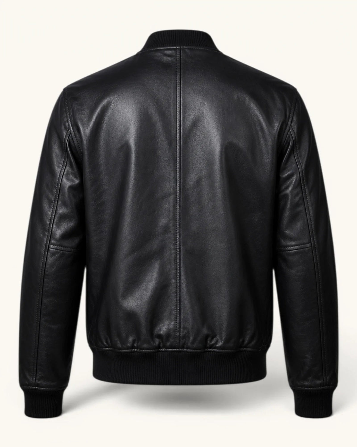 Men's Black Genuine Leather Jacket