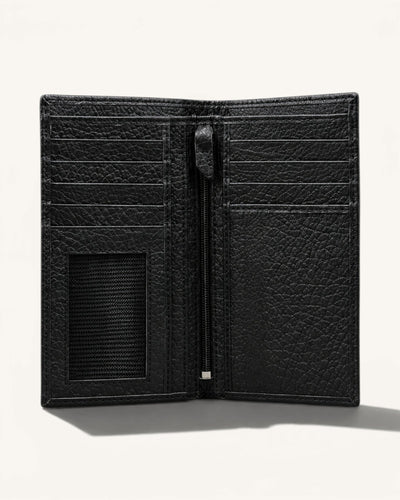 Men's Long Genuine Leather Zipper Wallet – SL-098