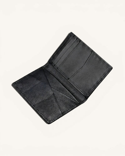 Women's Black Saffiano Leather Card Holder – CH-095
