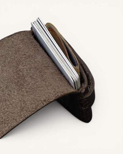 Men's Handmade Full Grain Leather Card Wallet – LH-EB