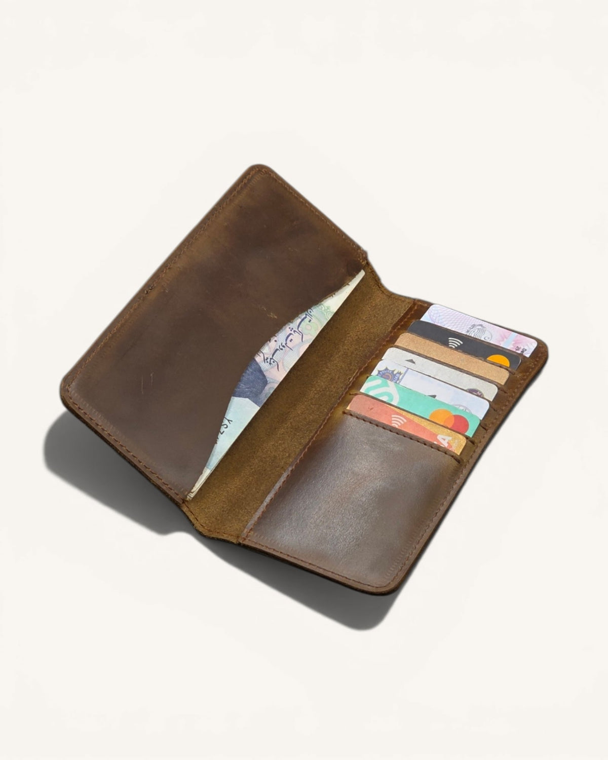 Men's Genuine Leather Long Bifold Wallet – SL-102