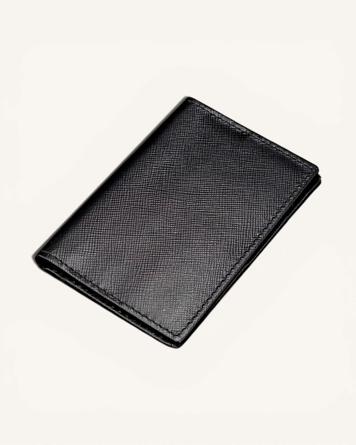 Women's Black Saffiano Leather Card Holder – CH-095