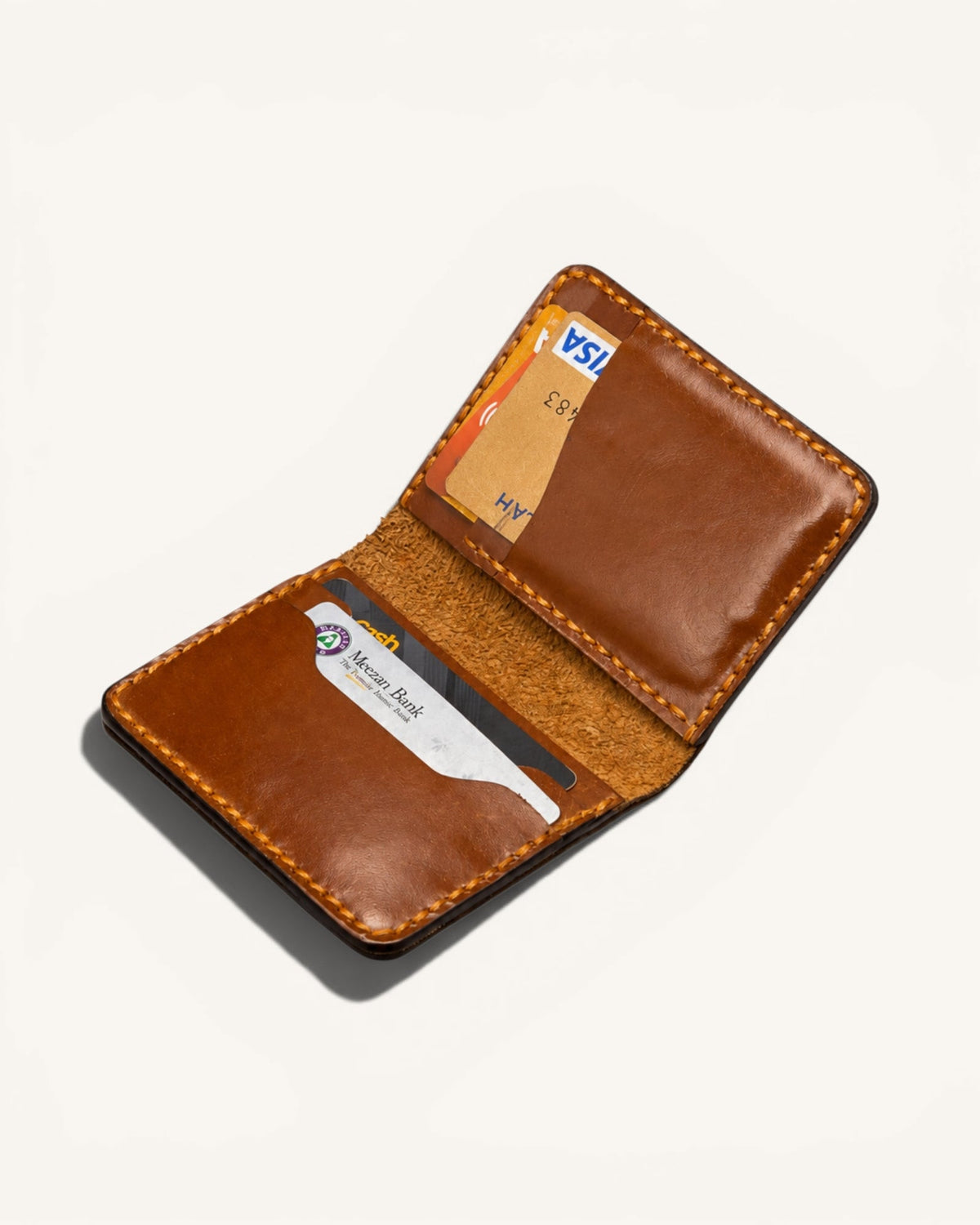 Women's Tan Genuine Leather Card Holder – HM-005 TAN