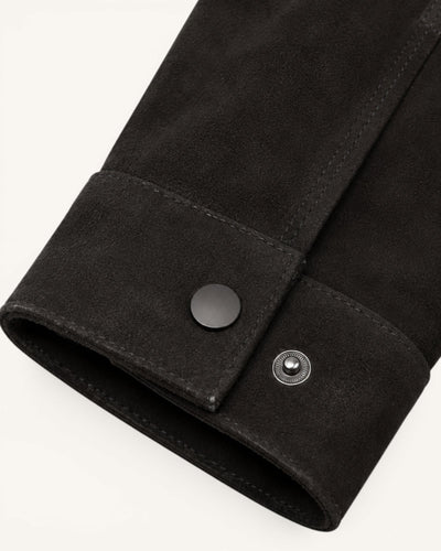 Men's Black Genuine Leather Jacket – J-0053
