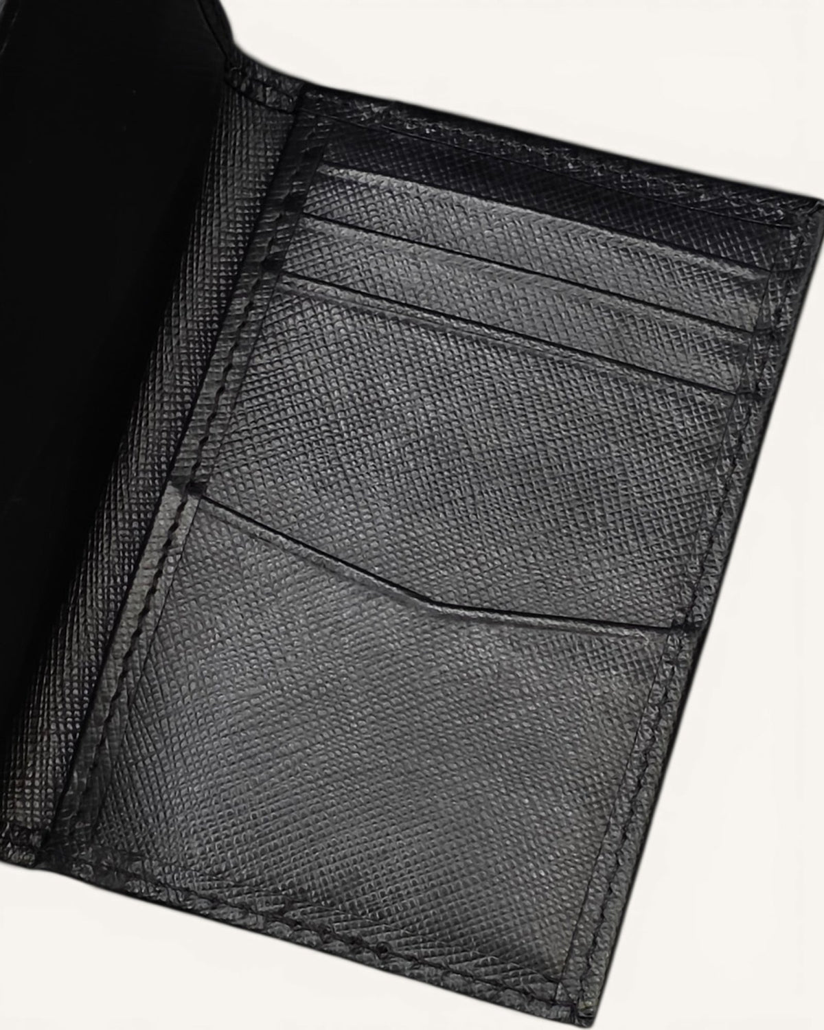Women's Black Saffiano Leather Card Holder – CH-095