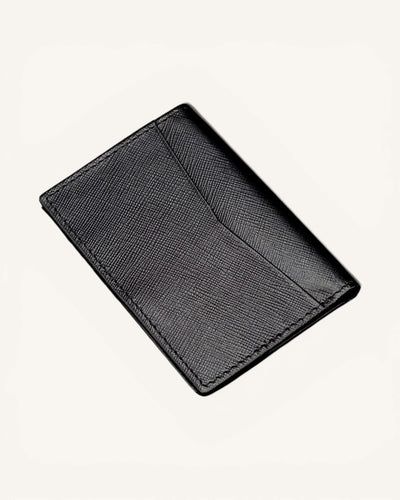 Women's Black Saffiano Leather Card Holder – CH-095